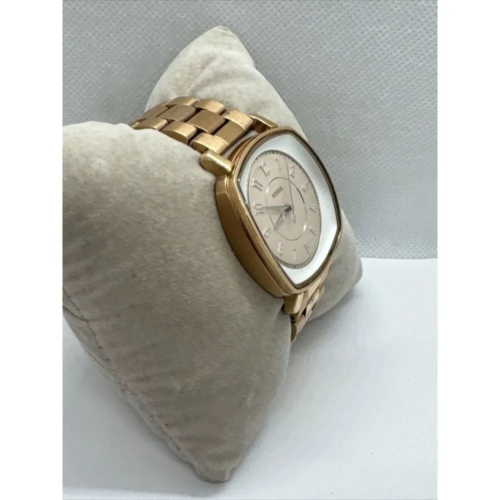 Fossil Idealist ES4195 Unisex Rose Gold Stainless Steel Analog Dial Watch JNA360